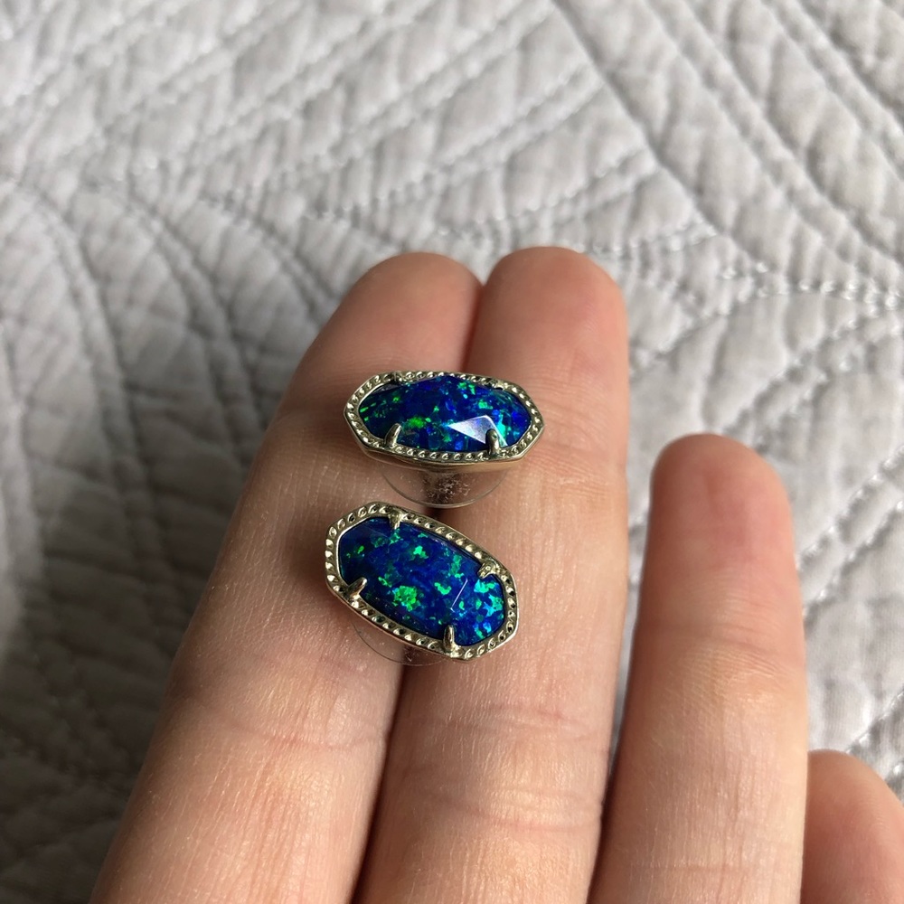 Blue Stone Kendra Scott Earrings